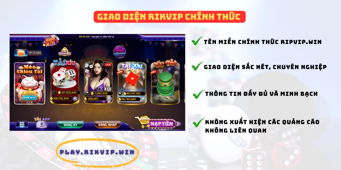 Phân biệt Rikvip chính thức và giả mạo